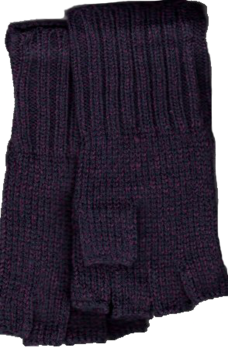 Zazou Working Girl Fingerless Gloves in Purple.