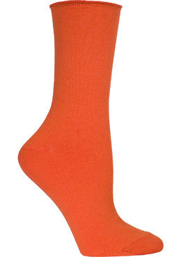 Ozone Basics Mid Zone Sock is a Crew Sock in Bright Orange with an Unique Non Binding Cuff that makes this sock comfortable to wear all day long.