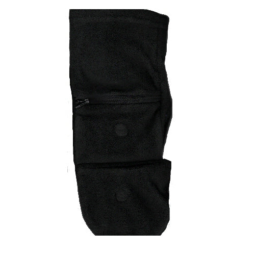 Black Fingerless Glove from Lauer with Cap.  Zipper Pocket for money or key both gloves.  Magnetic Closure