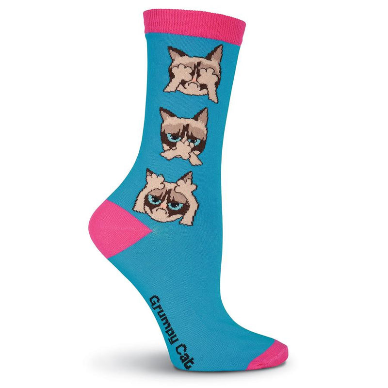 Here is Grumpy Cat's take on the famous Meme of See Hear and Speak No Evil. On a Turquoise background with Folly for Cuffs, Heels and Toes.
