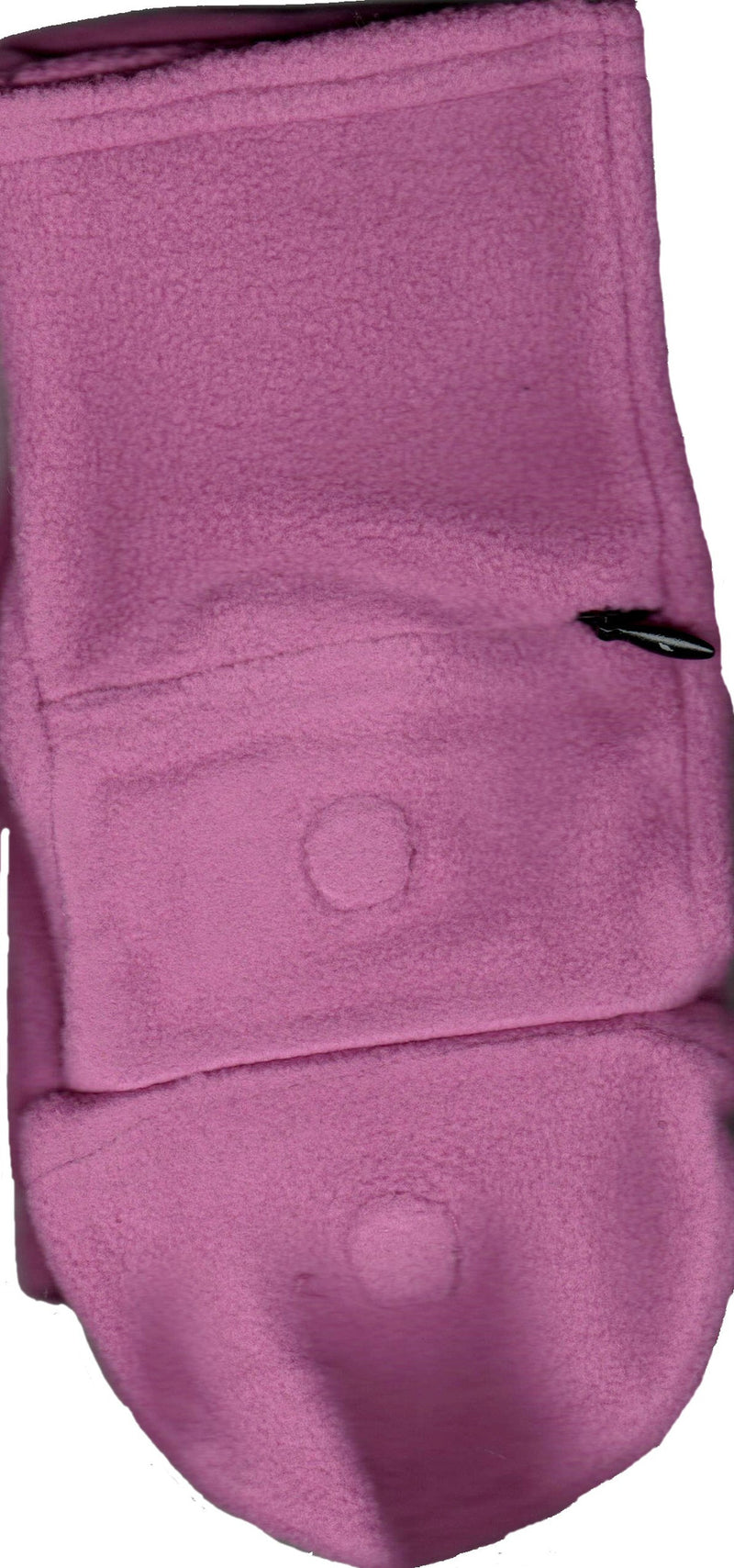 Lauer Fingerless Gloves with Cap in Mauve has 2 Zippered Pockets for items like cash, keys and ID. The Magnet is the best Idea to hold the Cap from getting in the way when not in use.