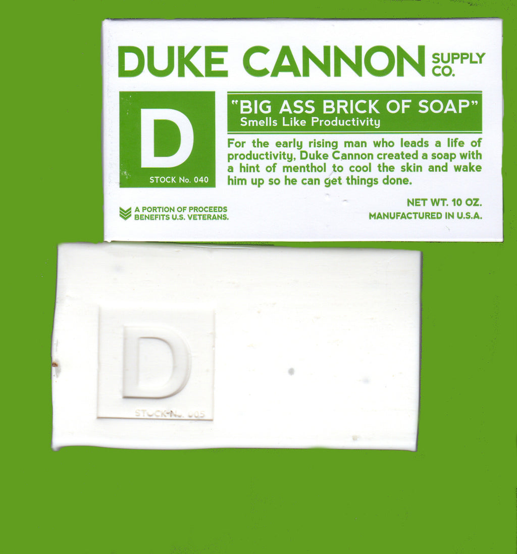 This is my photo of Duke Cannon Big Ass Brick of Soap Smells Like Productivity.
