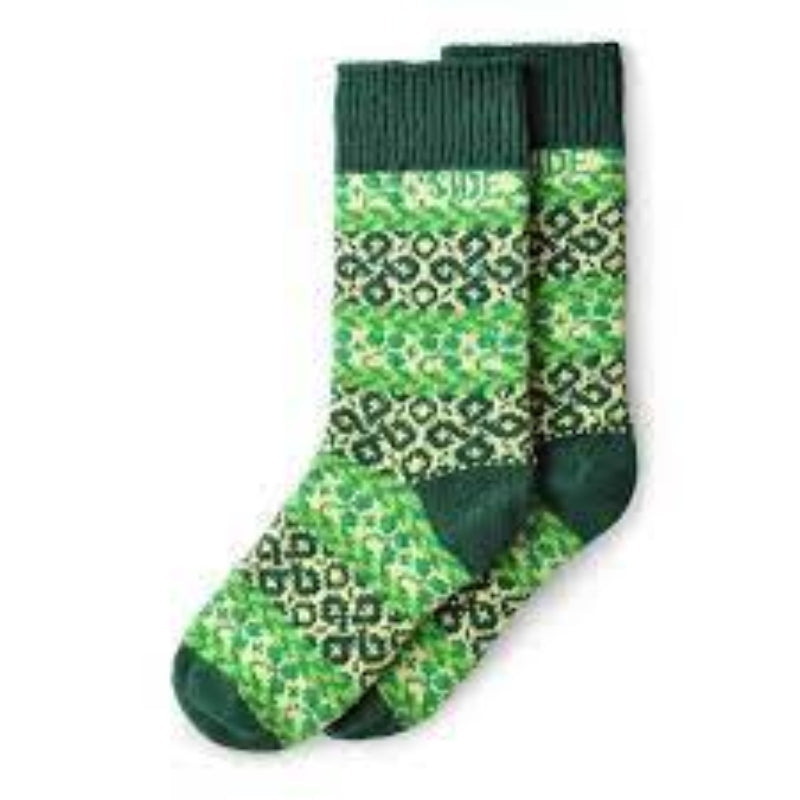 Side Kicks makes Get Lucky Socks with many shades of Green.