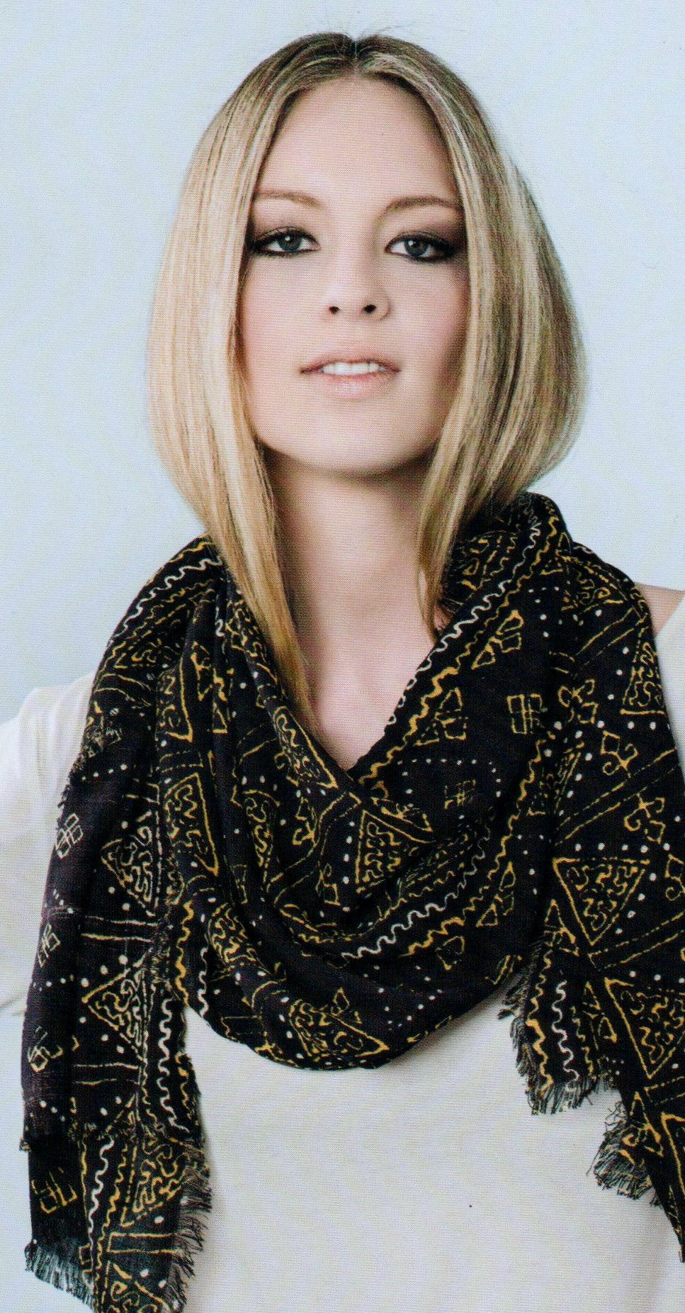 Zazou Casablanca Scarf in Black on Model