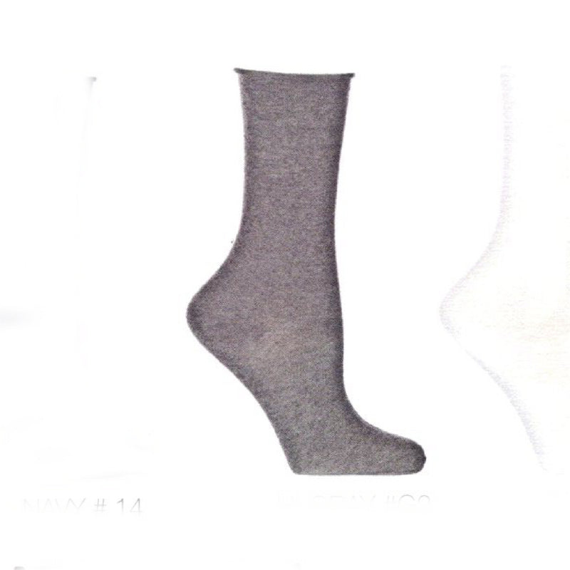Gray sock on a white background