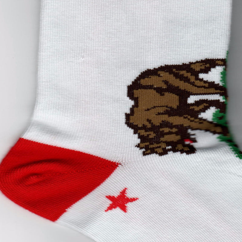 Real Image of California Sock of the Five Point Star and Bear.