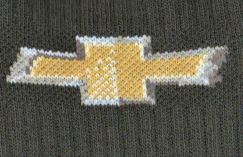 Close up of the Bow Tie Logo of Chevrolet.