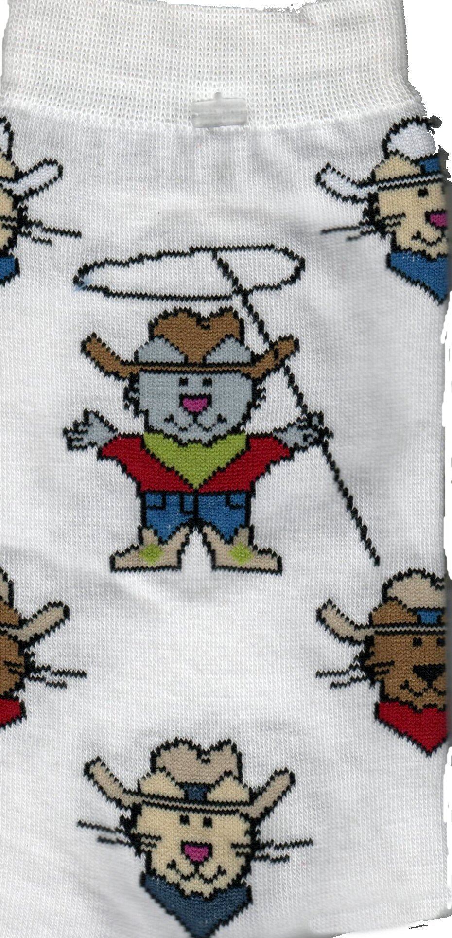 On a White background you have Cowboy Cats from K Bell with Cowboy Hats and Kerchiefs.