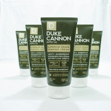 Duke Cannon Shaving Cream is a scent of Bergamot and Pepper.