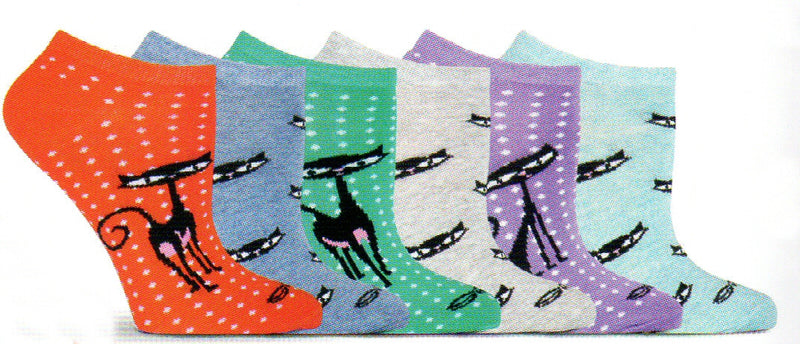 K Bell Shag Cat Pin Dot No Show Socks – Socks by My Foot Fetish