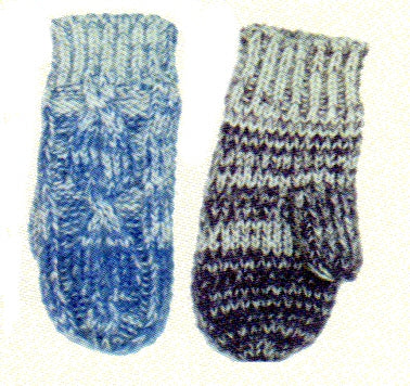 These are Lauer Acrylic Mittens, Fleece Lined for extra comfort and warmth. They come in Blue and Purple.