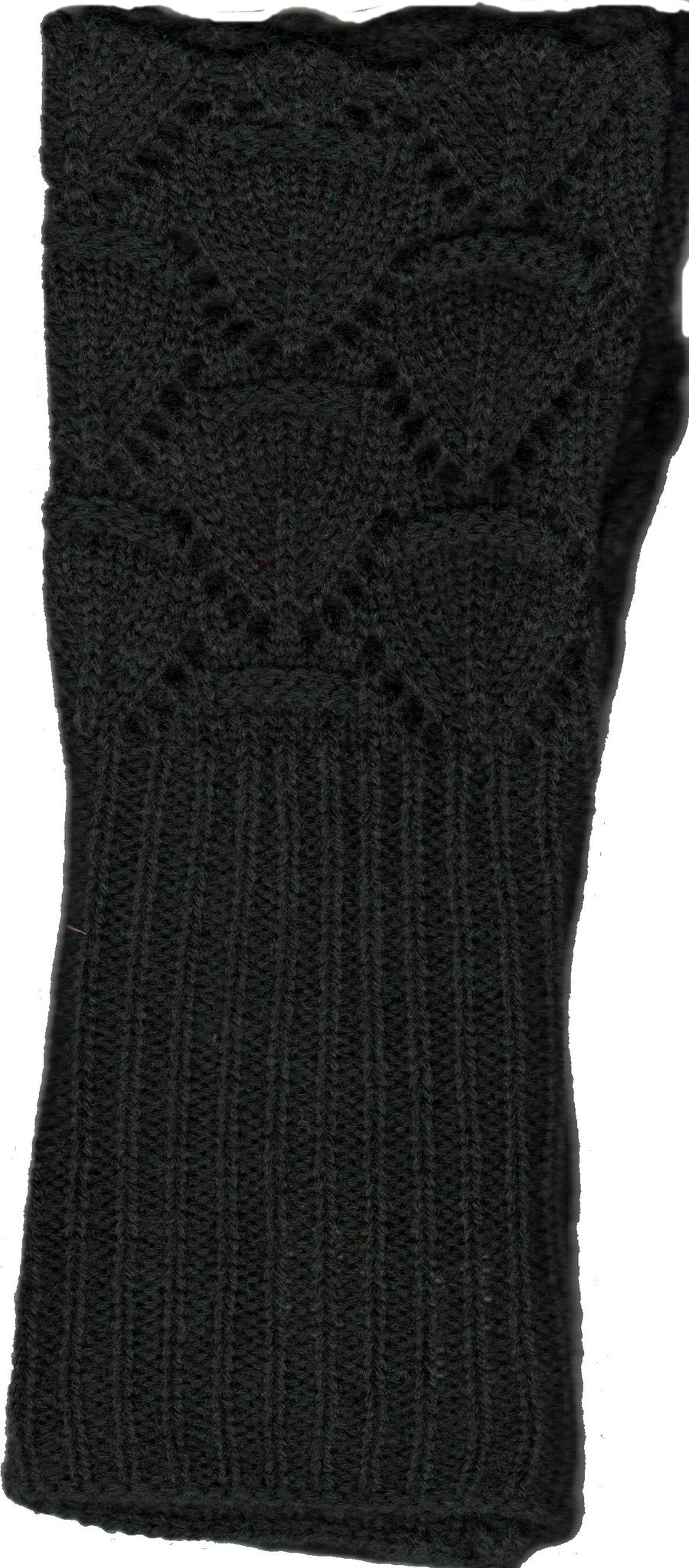 Lauer Glove Lace and Scallop Edge Design in Black