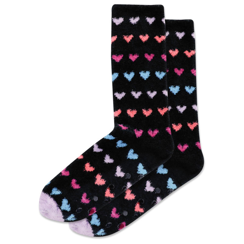 Womens Slipper Heart Non-Skid Sock